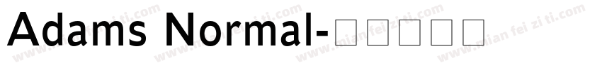 Adams Normal字体转换